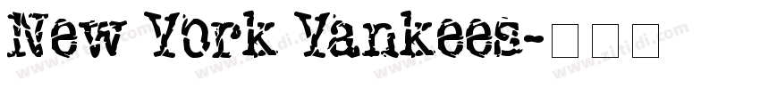 New York Yankees字体转换